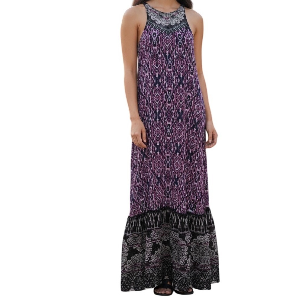 EXPRESS Gorgeous Sleeveless Tapestry Lace Print Maxi‎ Dress NWOT $88 Size XS